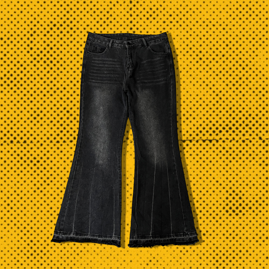 Vintage Black Flare Jeans