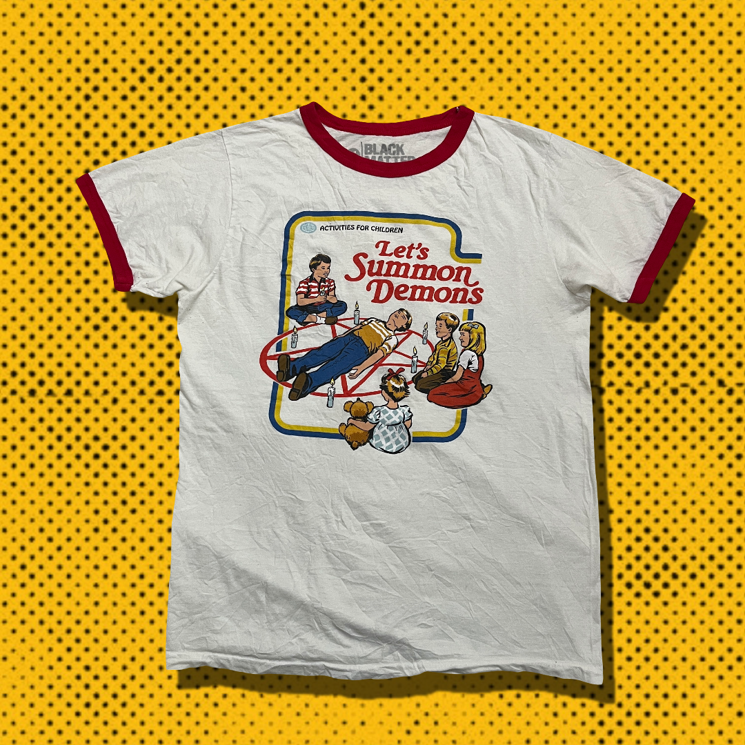 Let’s Summon Demons” Cult Ringer Tee