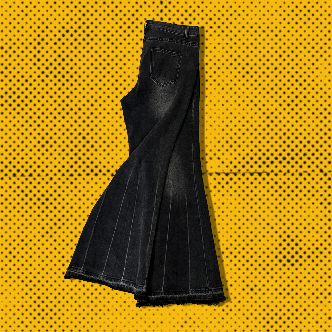 Vintage Black Flare Jeans