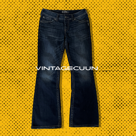 Silver Western FlareJeans